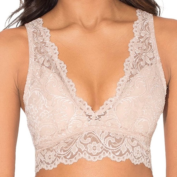 smart & sexy Other - Cream colored lace bralette, size large. EXCELLENT condition! Worn ONCE!